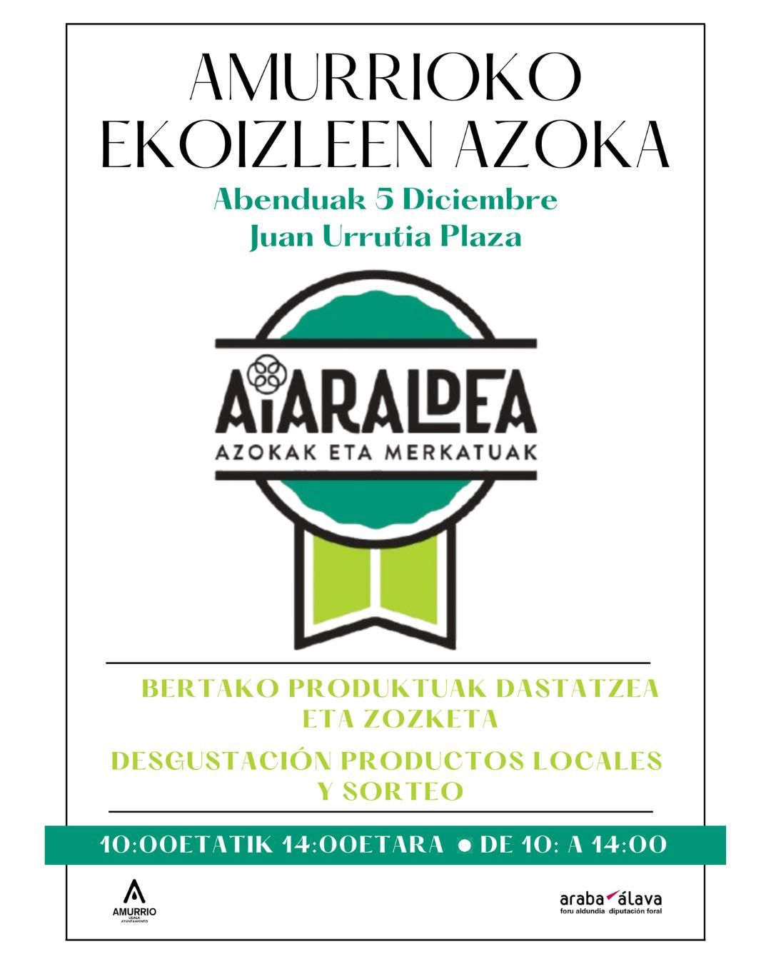 El cartel anunciador de la acción de este viernes en Amurrio