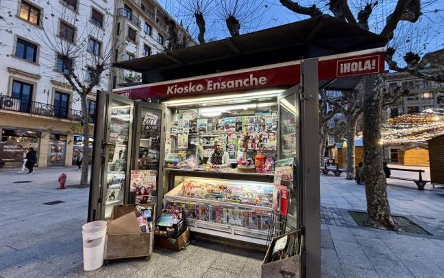 El kiosco de prensa de la plaza del Ensanche dejará de funcionar a partir del 1 de enero del próximo 2026.