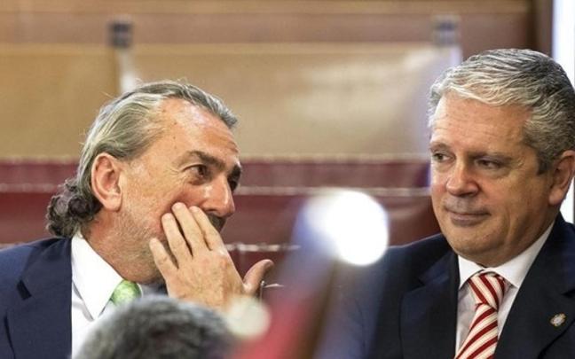Francisco Correa y Pablo Crespo, durante el juicio.