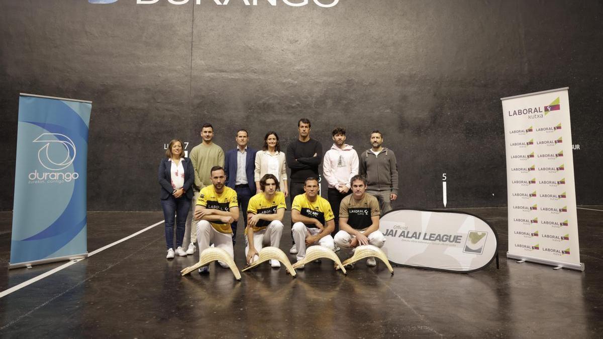 Presentación de la Final Four de la Jai Alai League en Durango.