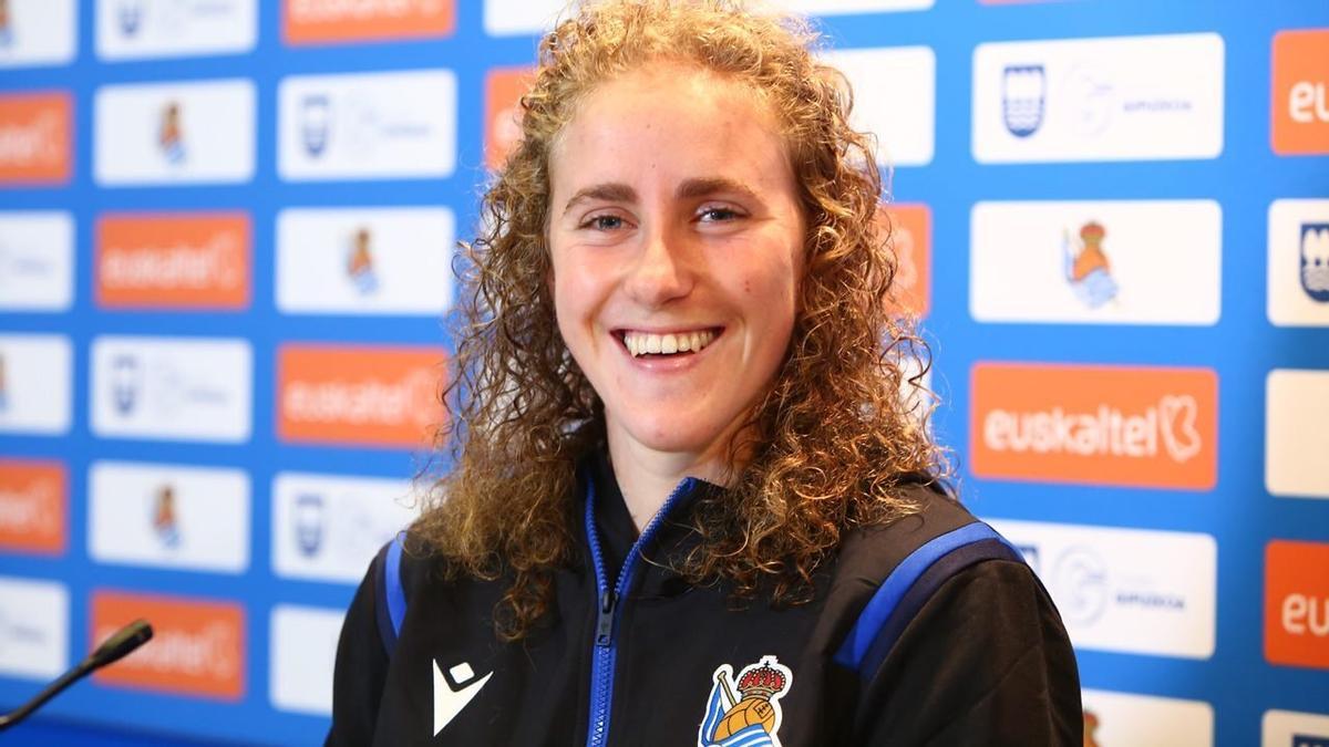 Mariasun Quiñones en una foto de archivo cuando jugaba en la Real Sociedad.
