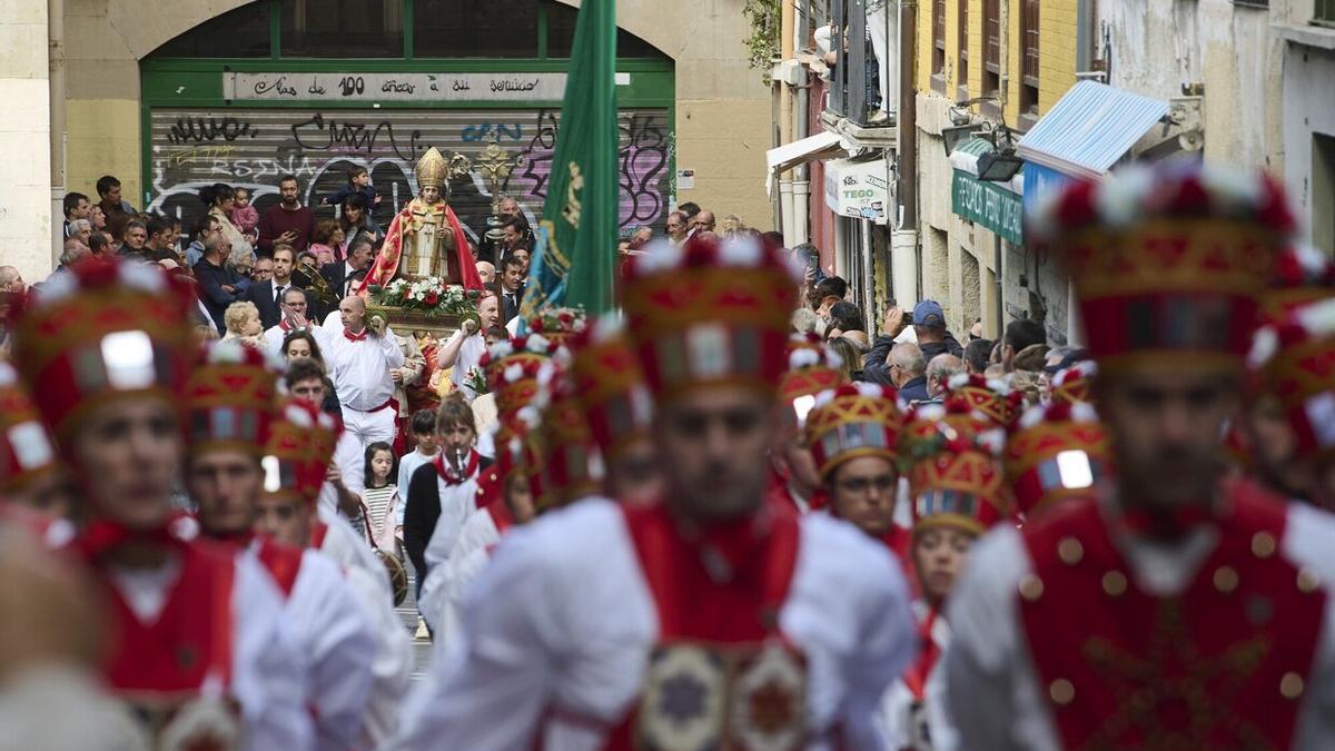 Procesión de San Fermín Txikito en 2022. Foto: Iñaki Porto