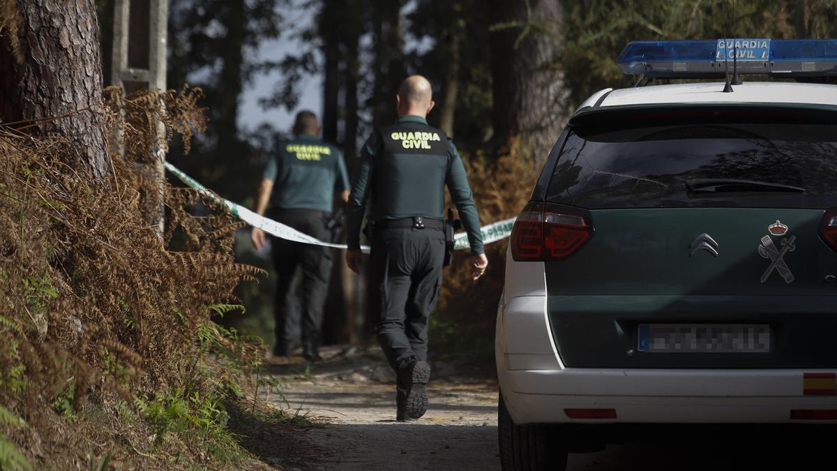 Dispositivo desplegado tras trascender la muerte violenta de una mujer en Baiona.