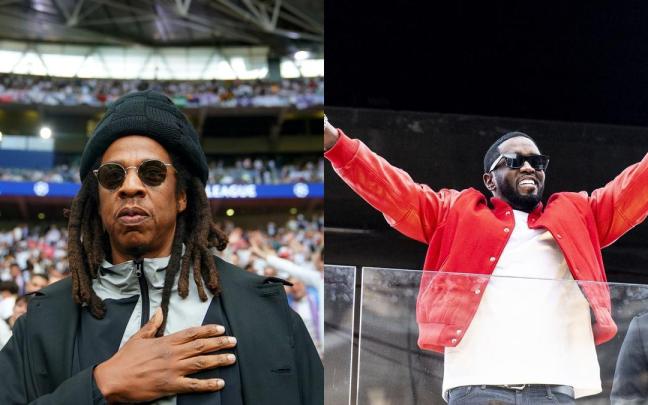 Los raperos Jay-Z y Sean 'Diddy' Combs en sendas imágenes de archivo.