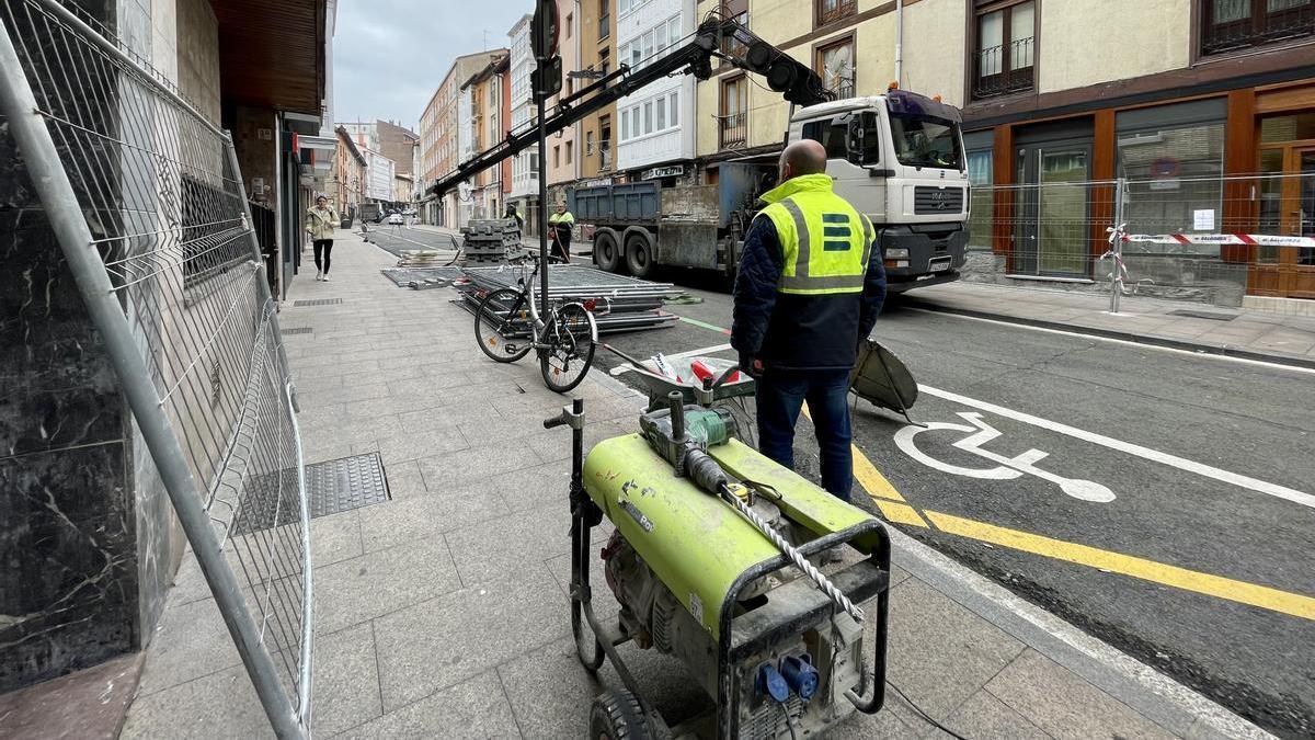 Las obras han arrancado este lunes por la mañana