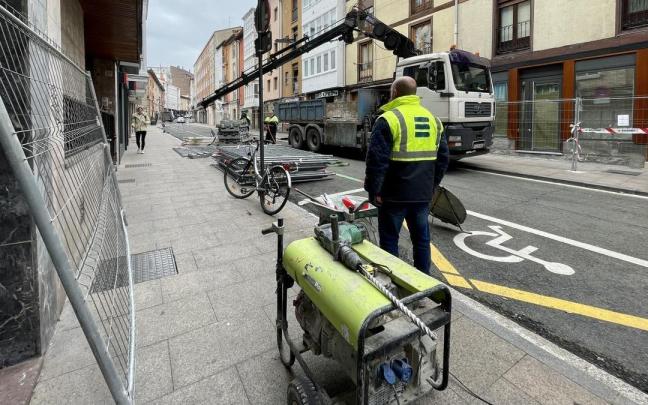 Las obras han arrancado este lunes por la mañana Las obras han arrancado este lunes por la mañana