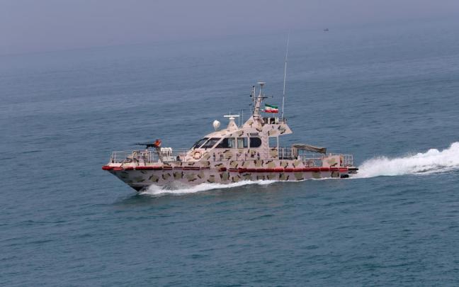 Lancha de la Guardia Revolucionaria iraní.