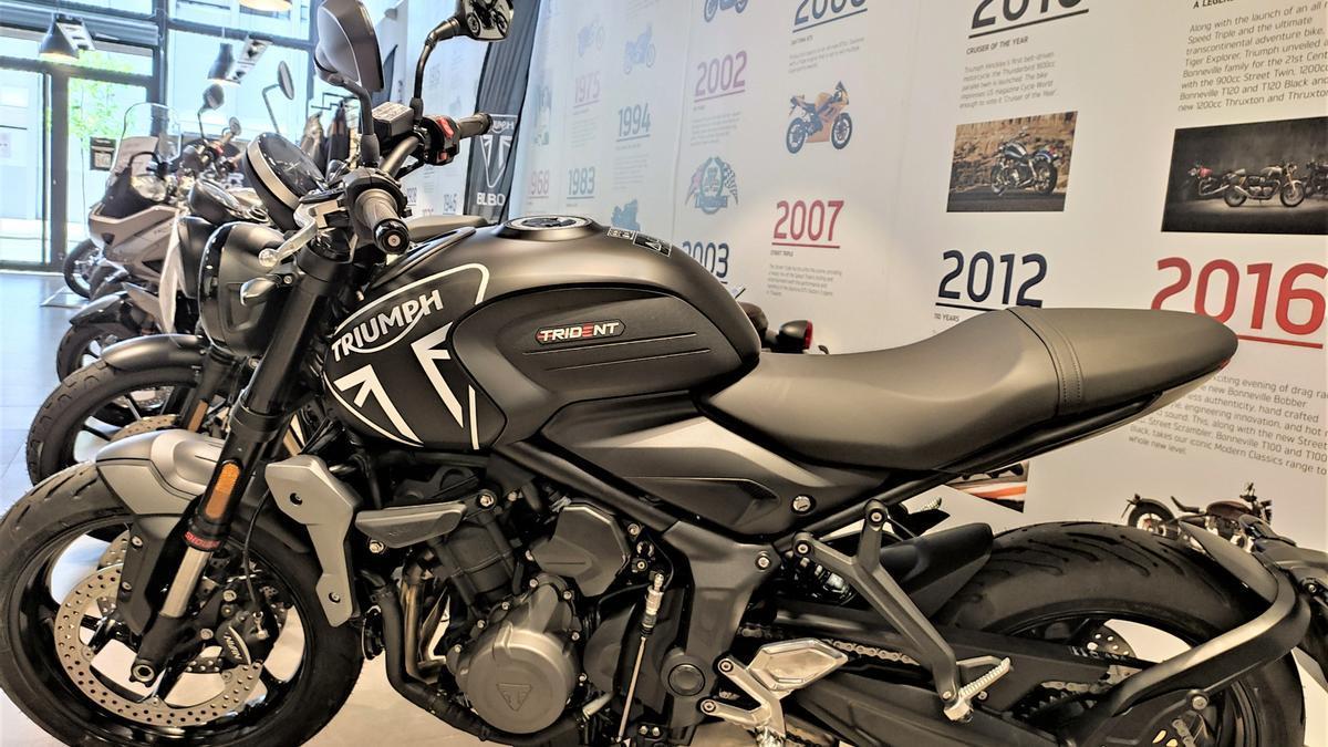 Motocicleta a la venta en un concesionario