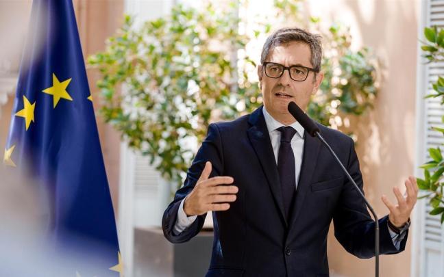 El ministro de Justicia, Presidencia y Relaciones con las Cortes, Félix Bolaños.