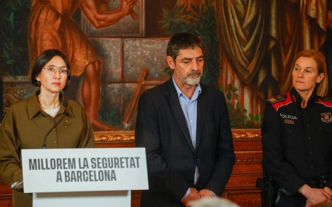 Josep Lluís Trapero, director de los Mossos d'esquadra, en un reunión de la Junta Local de Seguridad, en Barcelona