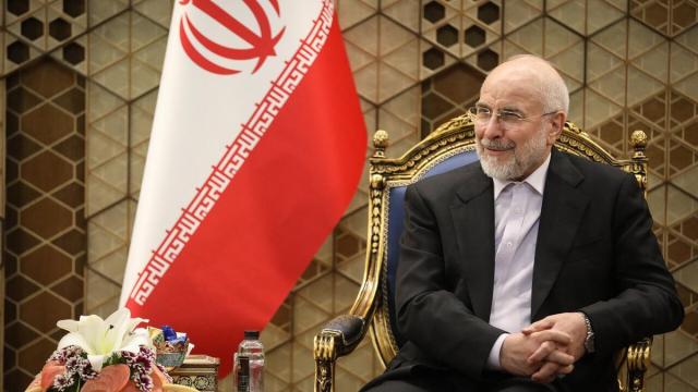 El presidente del Parlamento y negociador jefe iraní, Mohamad Baqer Qalibaf.