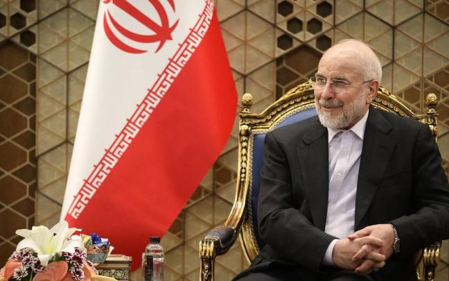 El presidente del Parlamento y negociador jefe iraní, Mohamad Baqer Qalibaf.