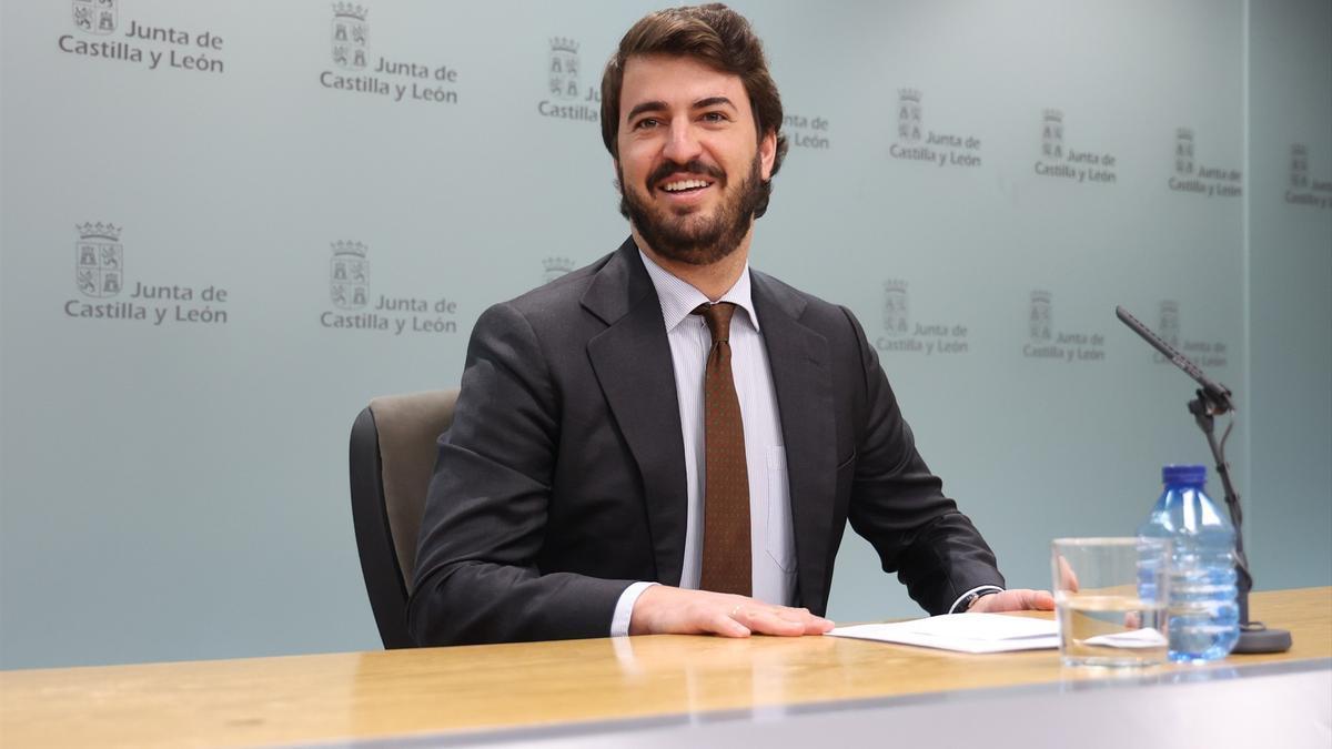 Juan García-Gallardo, durante su comparecencia de este viernes.