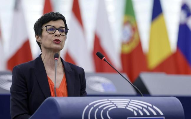 La comisaria europea de Ampliación, Marta Kos.