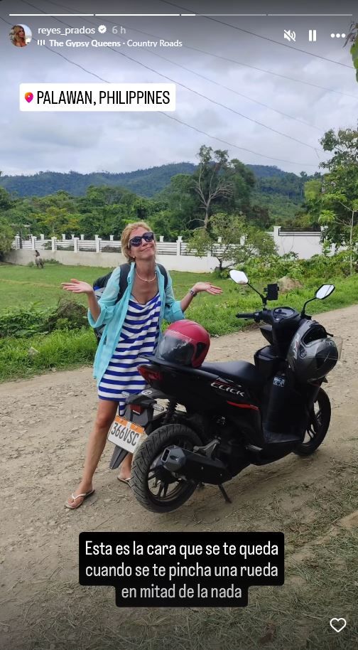 Reyes Prados disfruta de sus vacaciones en Filipinas