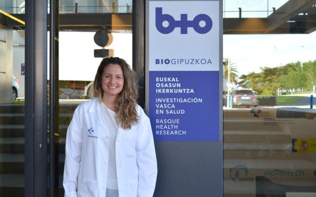 Leire Bejarano desarrollará su investigación sobre la metástasis cerebral en Biogipuzkoa.