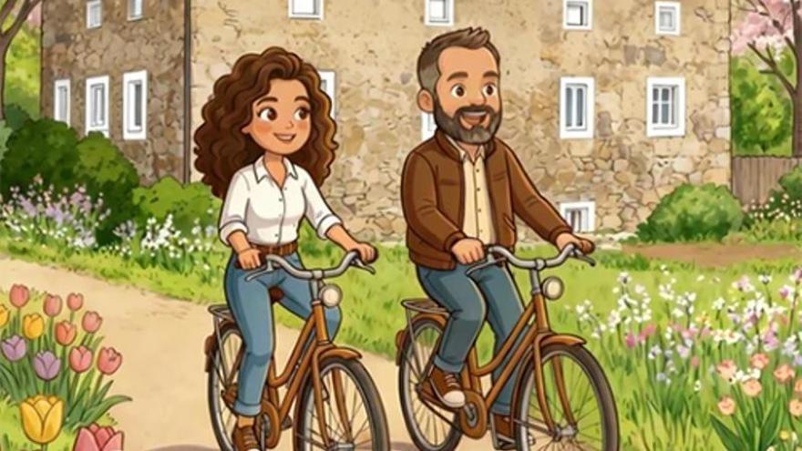 Los personajes del cómic la pareja formada por Irri y Barri