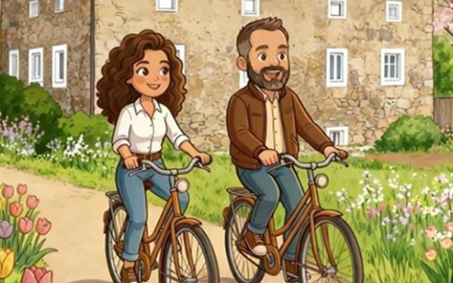 Los personajes del cómic la pareja formada por Irri y Barri