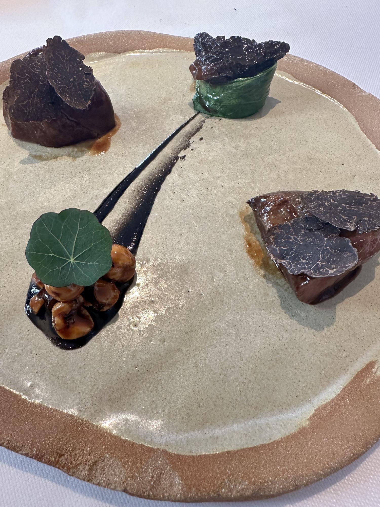 Pichón a la parrilla, en el restaurante Kokotxa.