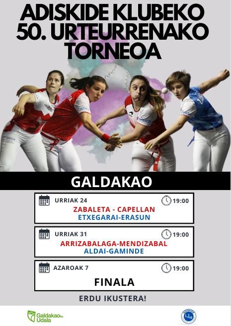 Cartel de partidos del campeonato femenino