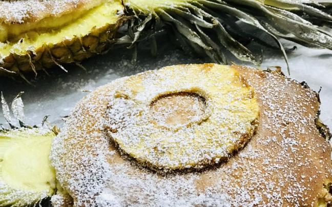 Resultado final del bizocho de piña.