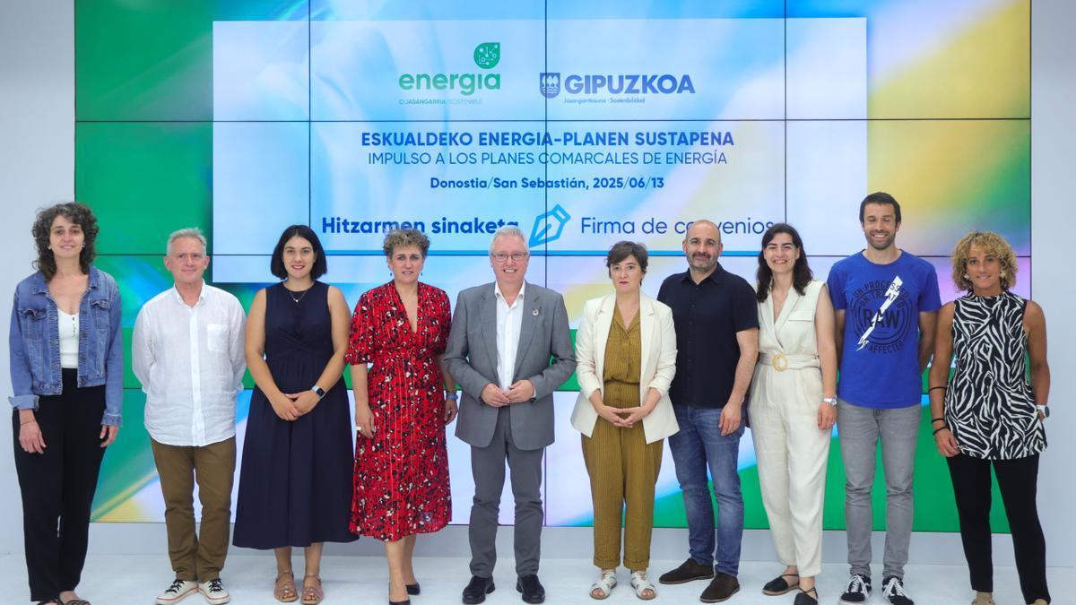 Bidasoa activa y la Diputación Foral han renovado el convenio a favor de la sostenibilidad energética.