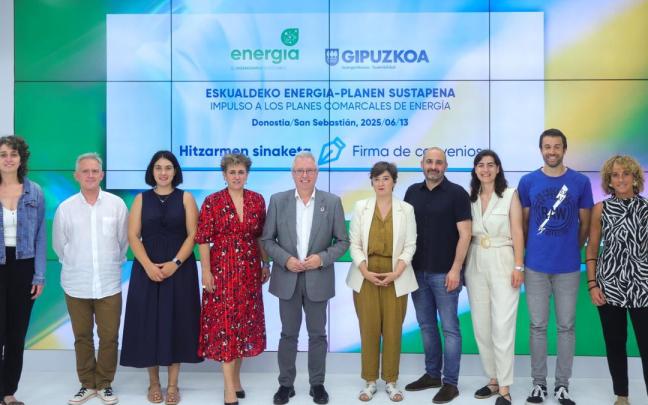 Bidasoa activa y la Diputación Foral han renovado el convenio a favor de la sostenibilidad energética.