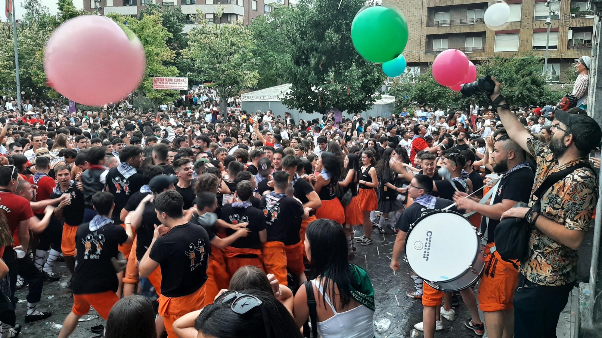 La alegría se desvordará entre las cuadrillas con el tronar del txupinazo