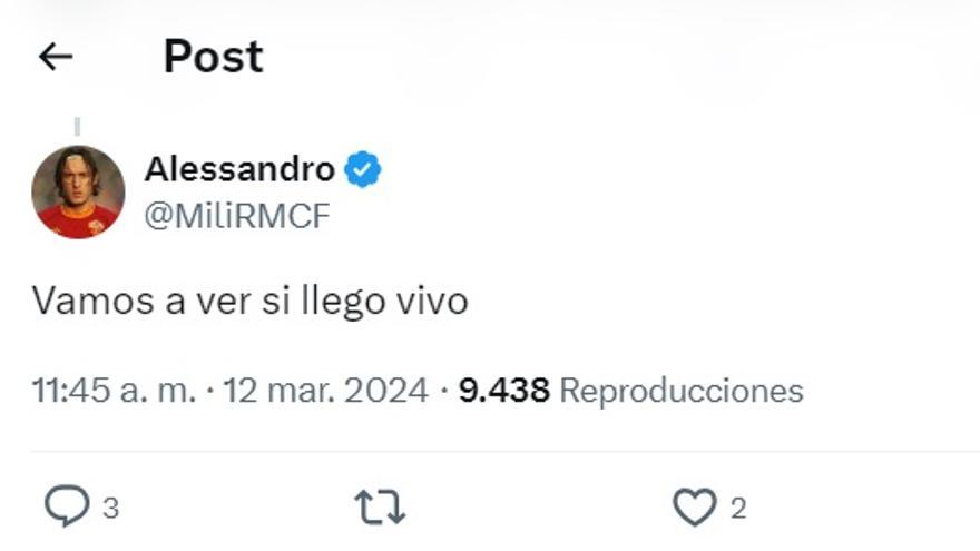 Uno de los comentarios de Alessandro.