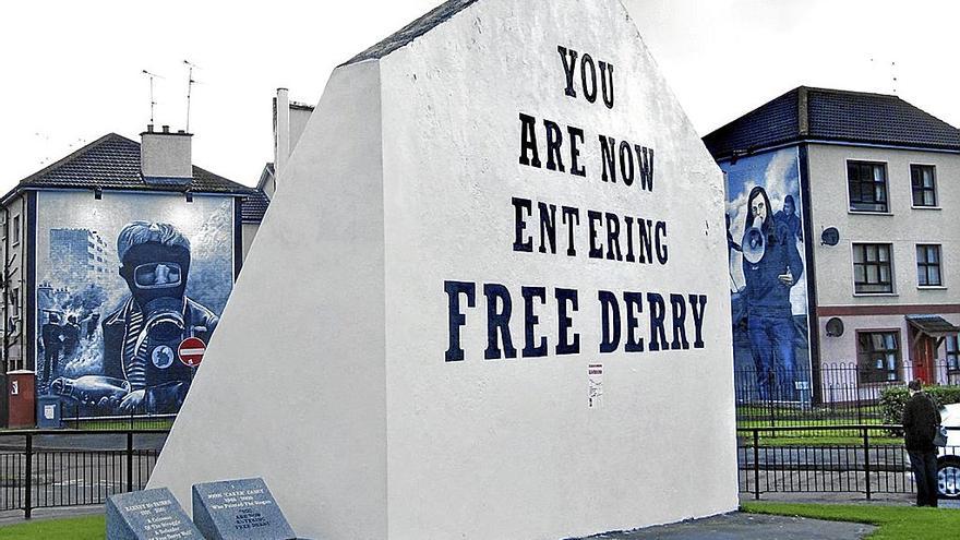 El ‘Free Derry Corner’, escenario de varios episodios del conflicto armado irlandés.
