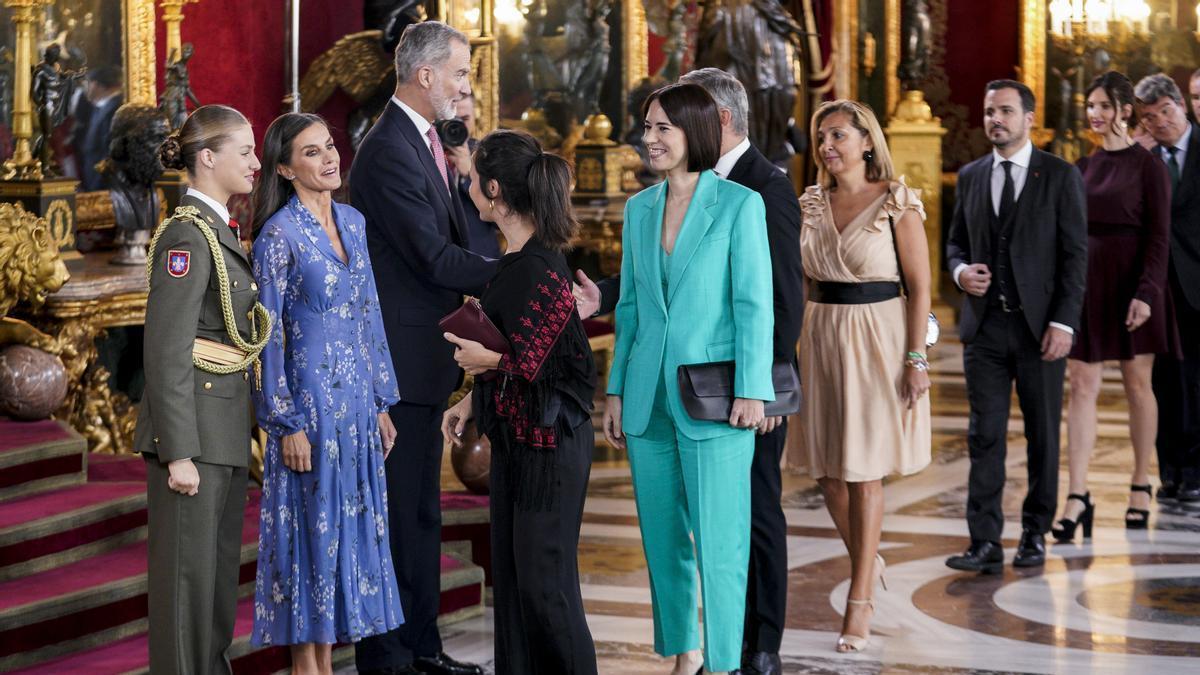 Belarra, Montero y Garzón sí asistieron a la recepción en el Palacio real el pasado 12 de octubre.