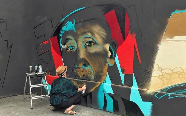 Una treintena de artistas del grafiti participarán en la exhibición de este sábado en Basauri