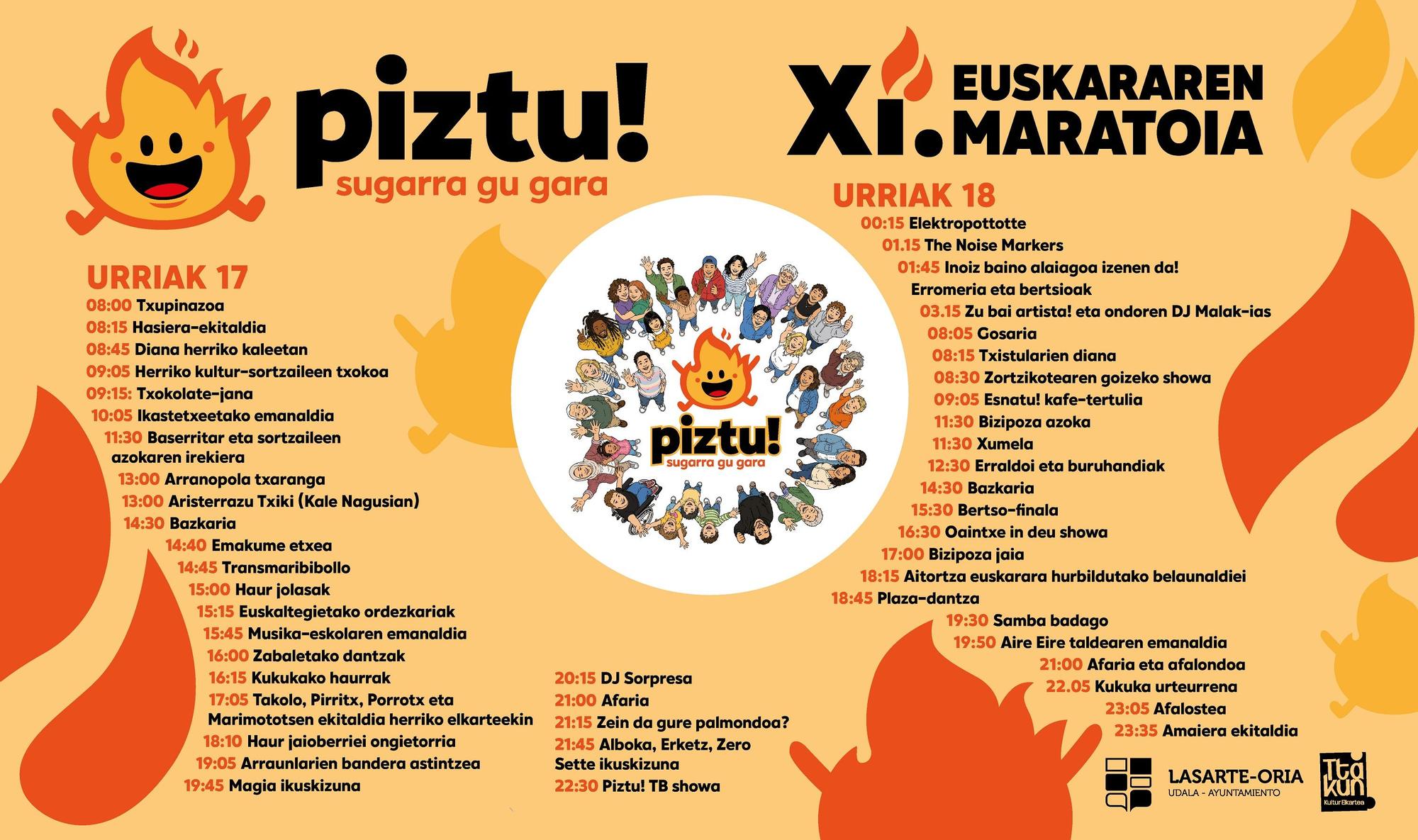Euskararen Maratoiko egitarau osoa.