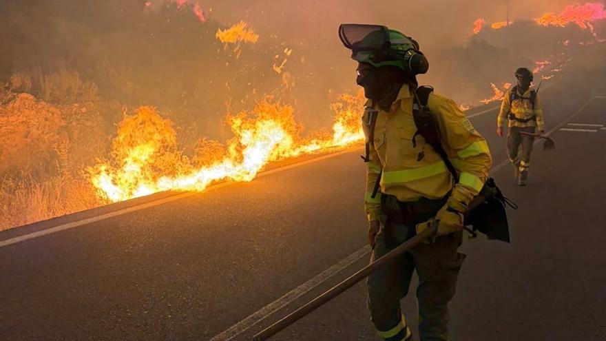 El incendio de Los Gallardos, en imágenes