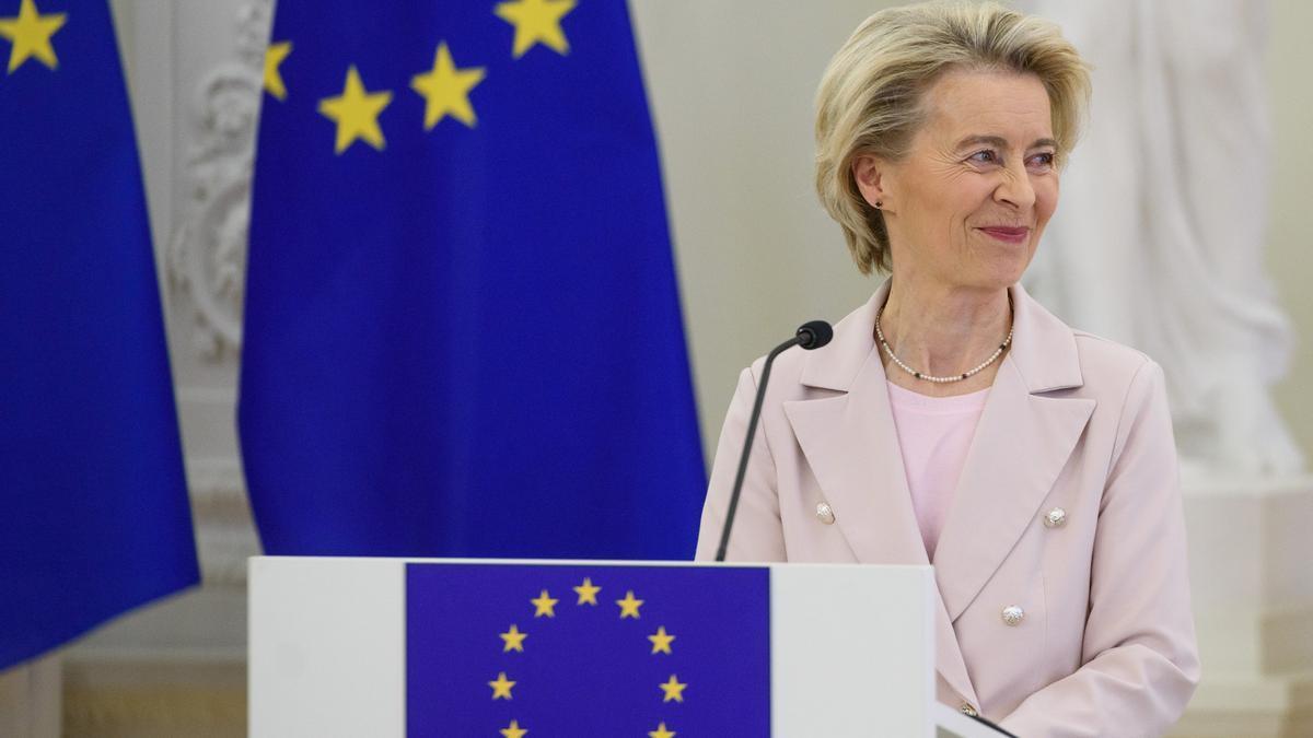 La presidenta de la Comisión Europea, Ursula Von der Leyen