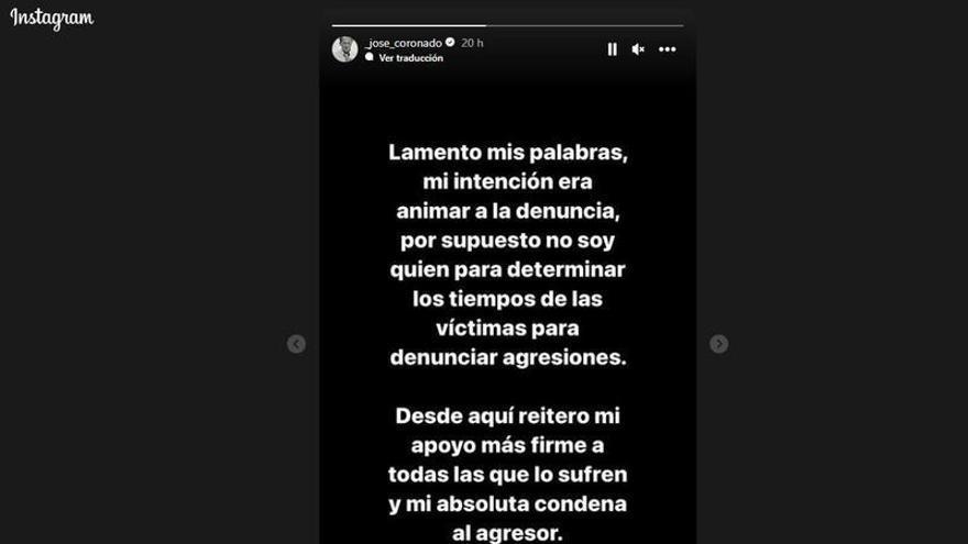 Captura del Instagram de José Coronado.