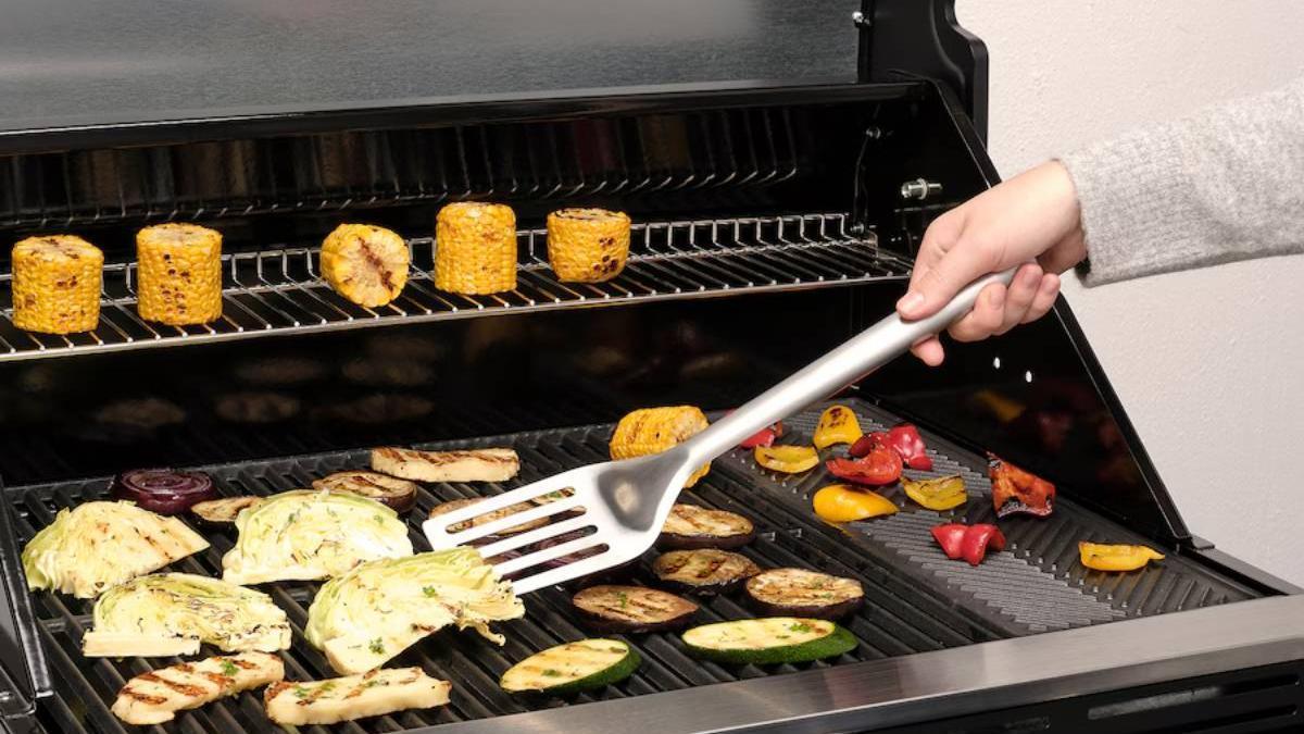 Set Grilltider de 3 piezas compuesto por tenedor, espátula y pinzas