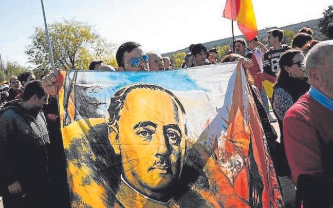 Imagen de archivo de una manifestación franquista