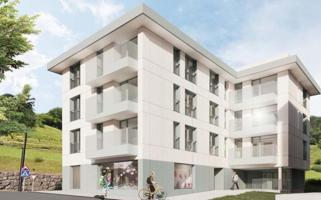 Las viviendas que se construirán en la calle Floreaga de Ordizia.