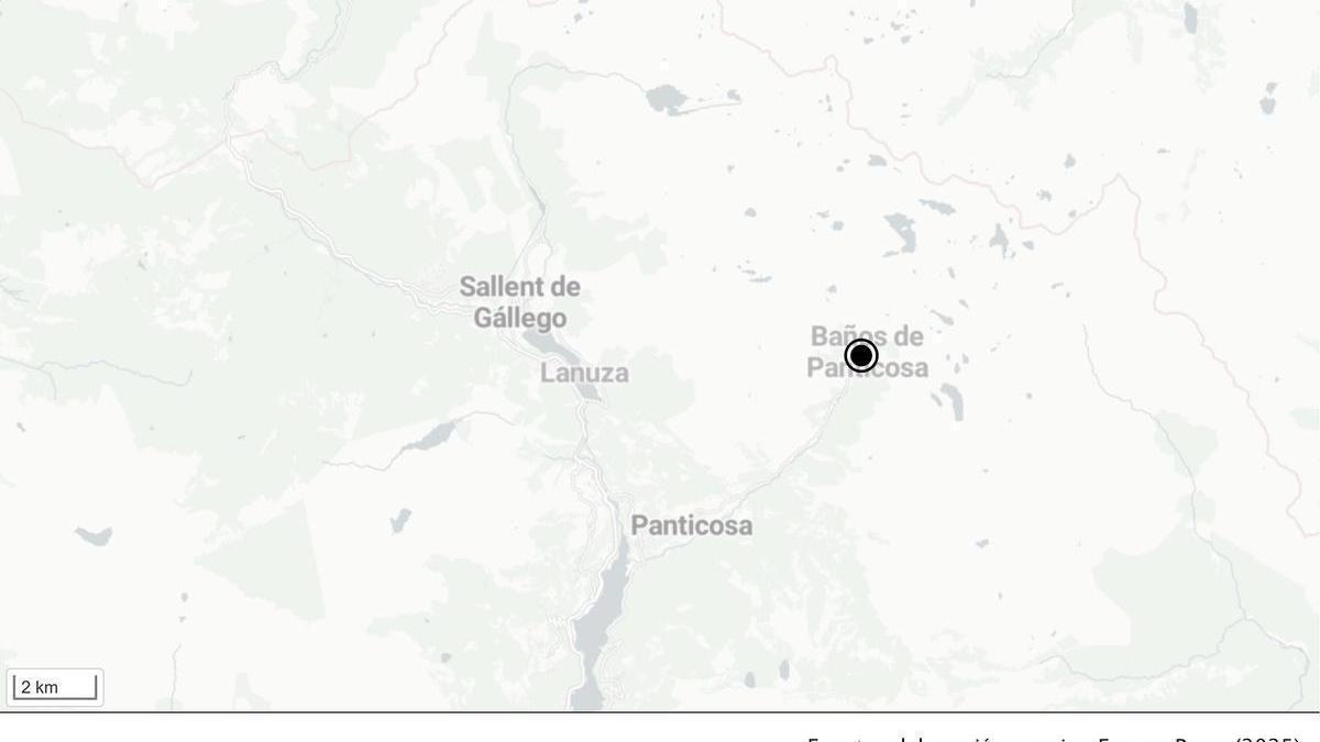 El alud ha caído en las inmediaciones del Balneario de Panticosa.