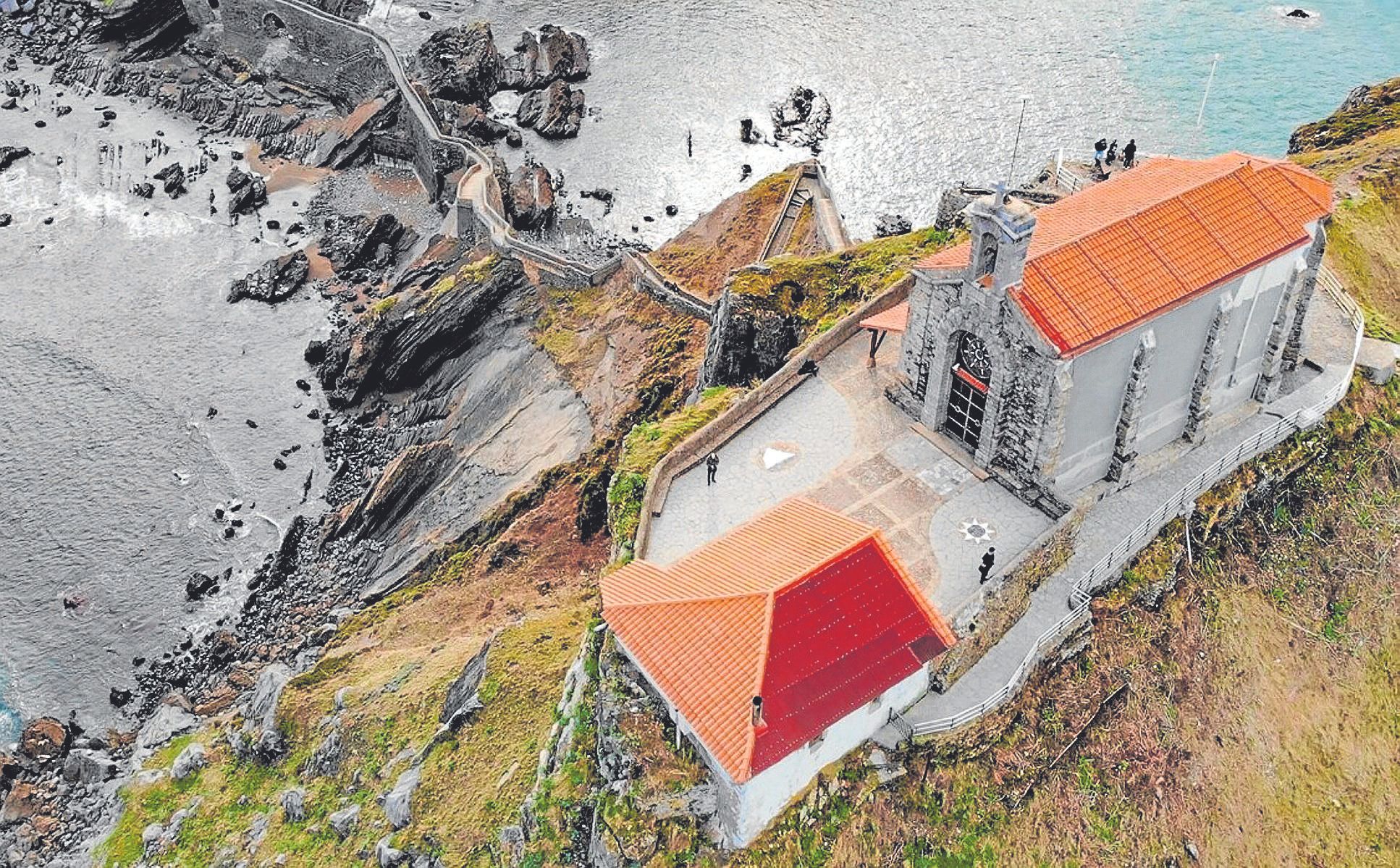 Vista aérea de San Juan de Gaztelugatxe.