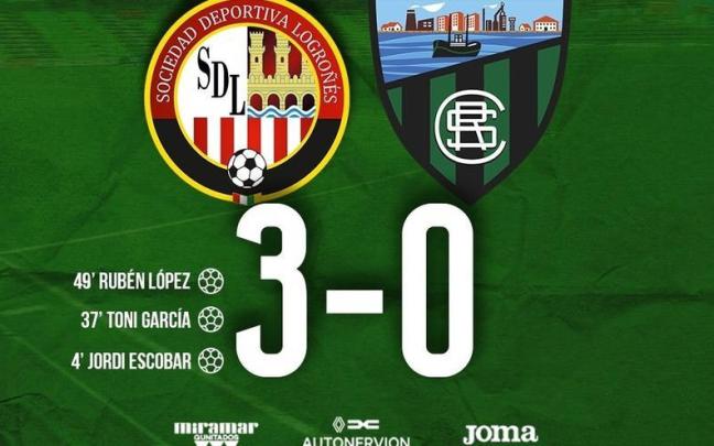 El Sestao River ya es colista tras su derrota ante el SD Logroñés El Sestao River ya es colista tras su derrota ante el SD Logroñés