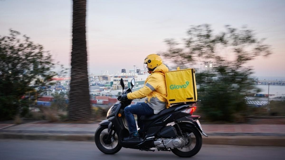 Un repartidor de Glovo.