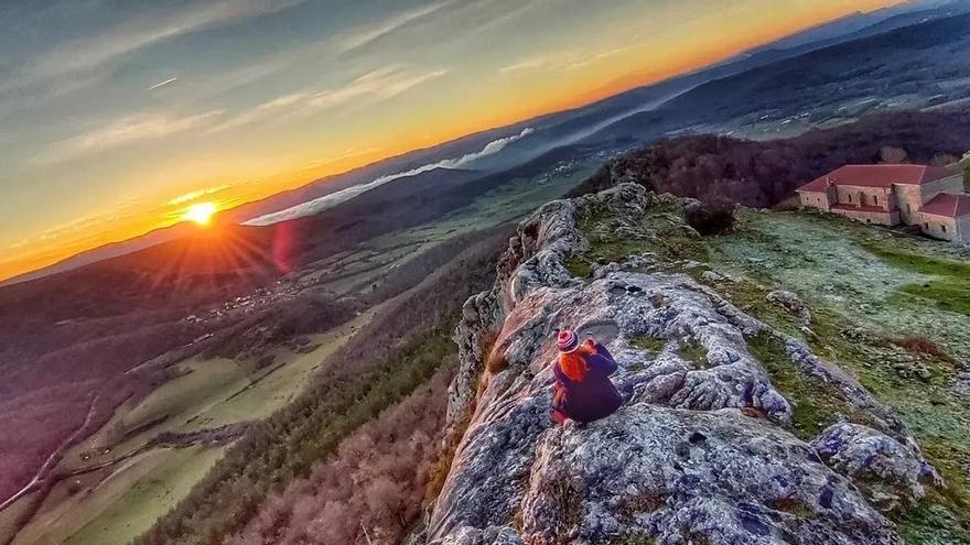 El Santuario de Oro visto desde las alturas del Valle de Zuia