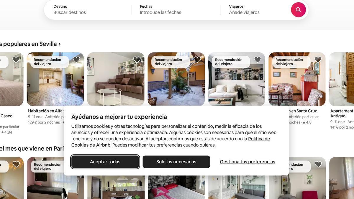 Una cookie, las habituales ventanas que no solicitan permisos por nuestro bien.
