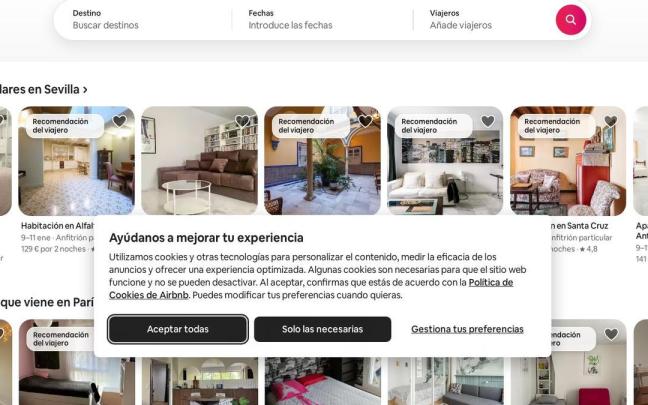 Una cookie, las habituales ventanas que no solicitan permisos por nuestro bien.