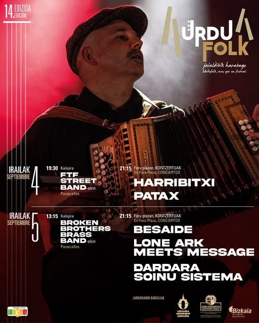 Prgrama de conciertos del festival Urdufolk 2026