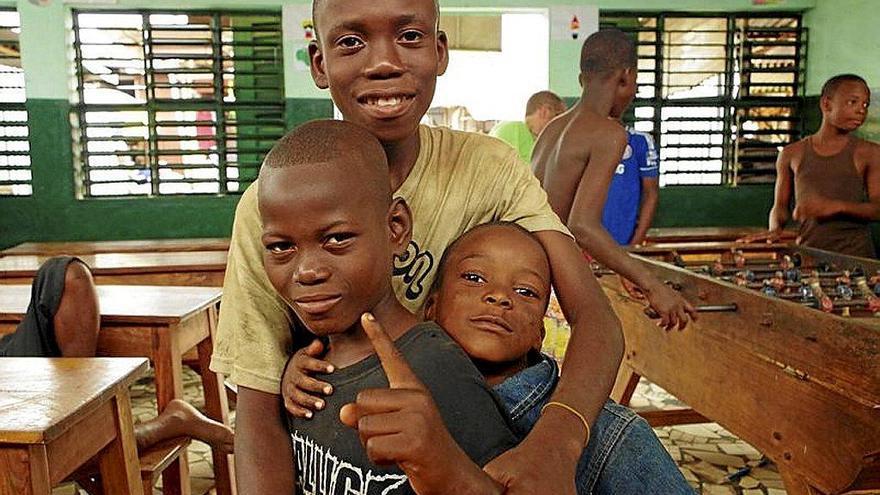 Niños de la calle de Benin en el albergue Mama Margarita. Foto: N.G.