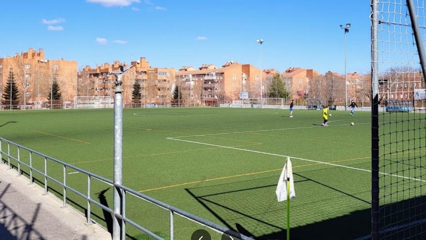 Campo de fútbol de Alcobendas donde tuvo lugar el suceso.