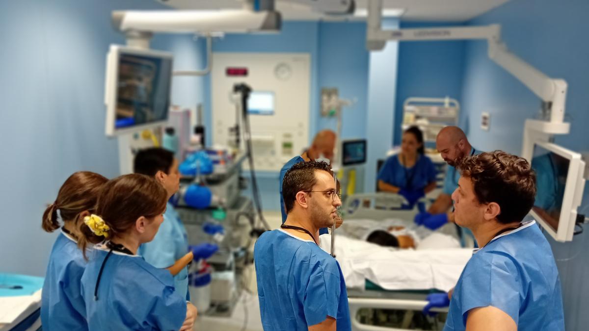 Un grupo de residentes de Osakidetza.